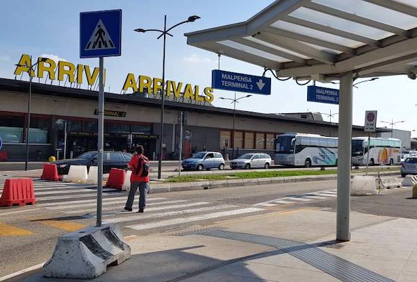 ingrasso terminal 2 Malpensa Arrivi